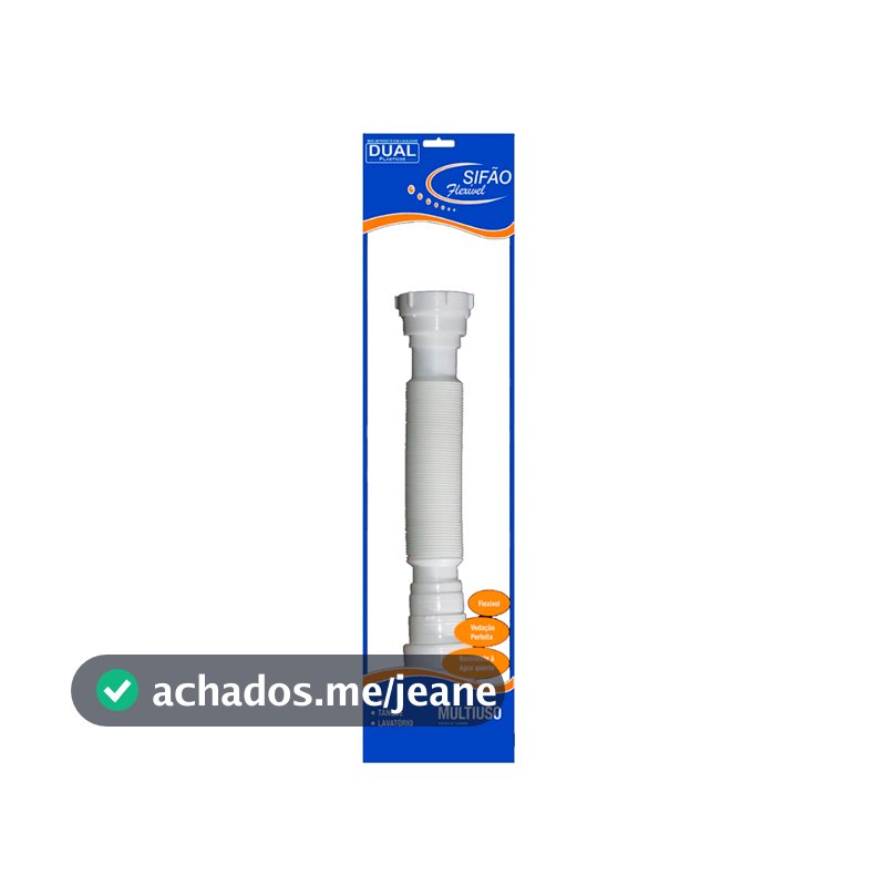 36 Unidades Sifão Pia Universal Branco Flexivel Dual