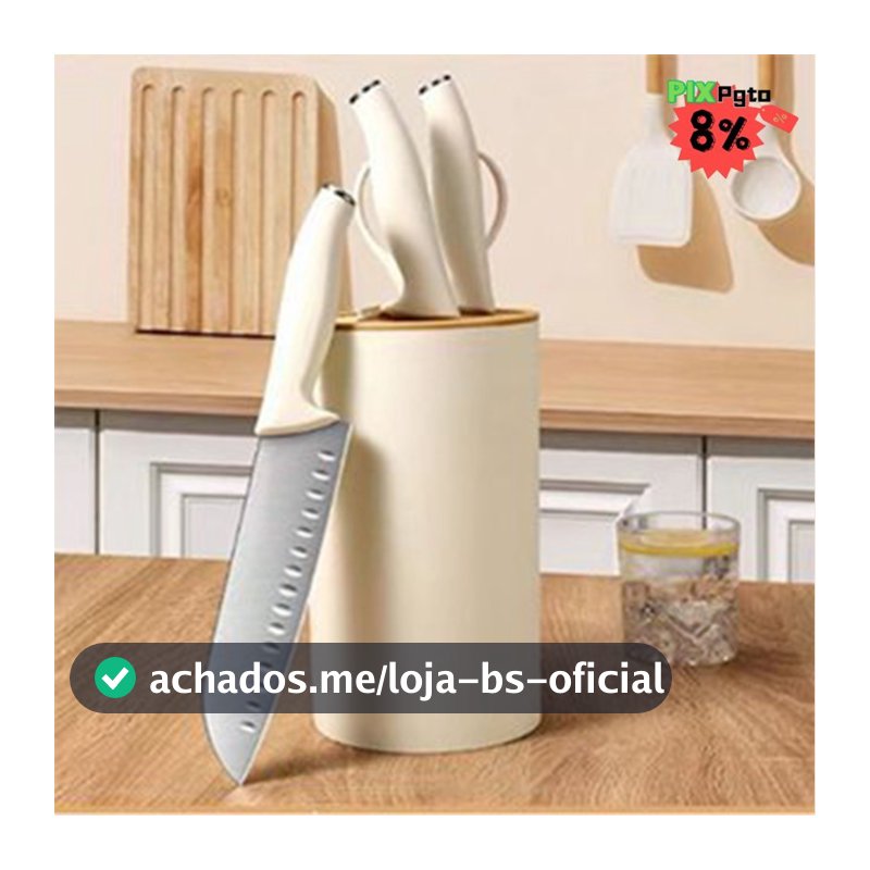 Conjunto de faca de cozinha 5PCS Aço Inoxidável Precisão Faca Chef Knife Bread Knife Cleaver Scissor