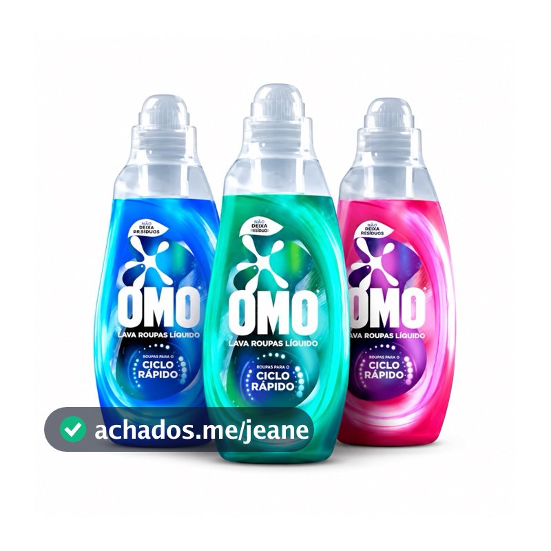 Lava Roupas Omo Líquido Ciclo Rápido 750ml – Limpeza Eficiente e Perfume Duradouro