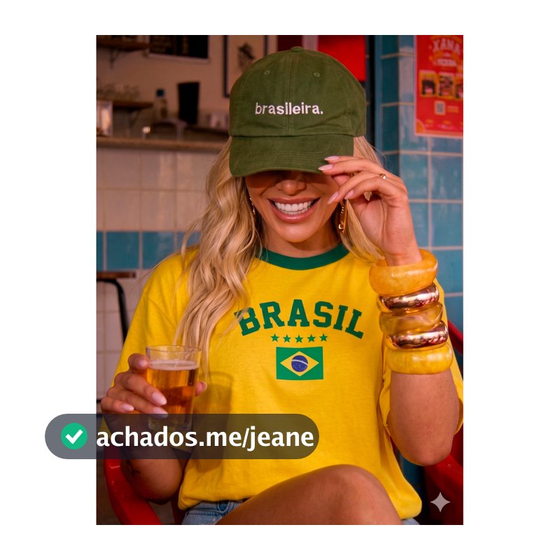 Camiseta Seleção Brasileira Copa 2026 Unissex 100% Algodão Premium