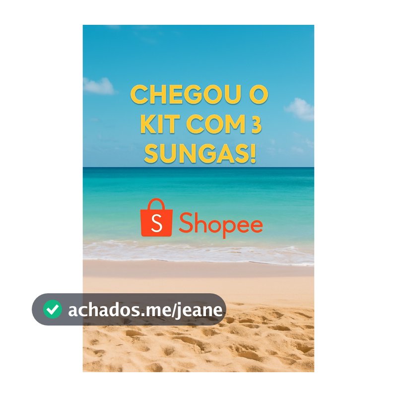 Kit 3 Sungas Boxer Masculino Estampada Moda Praia e Piscina