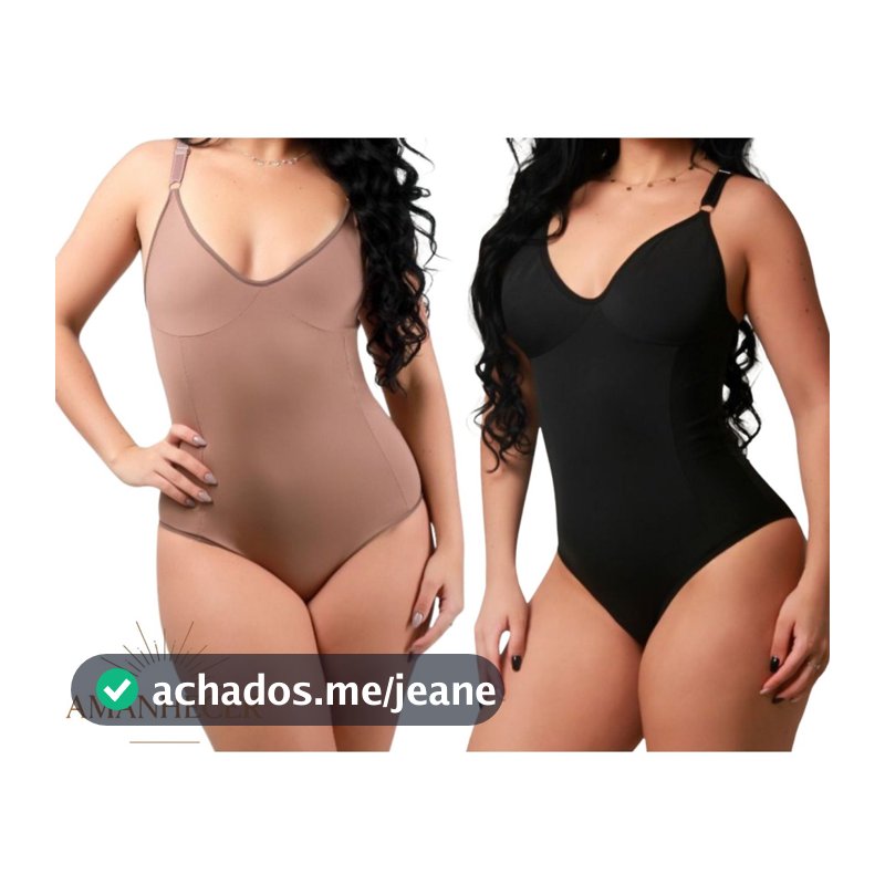 Cinta Body Modelador Suplex Sem Bojo Redutora De Medidas Com Compressão Alça Reforçada