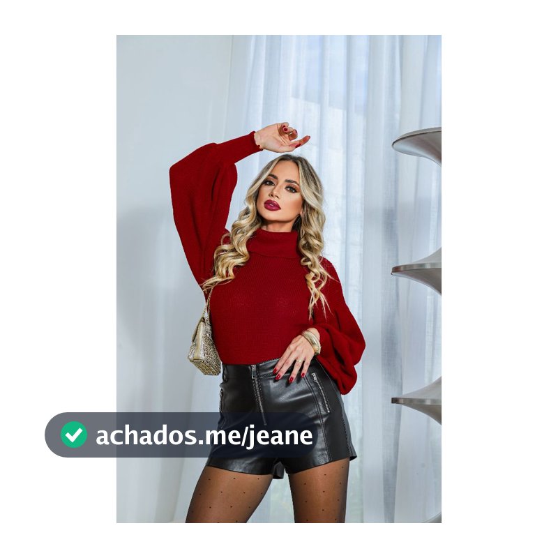 Blusa Feminina de Frio com Gola Boba de Inverno