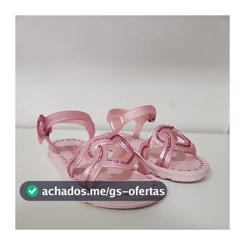 Sandália infantil feminina grendene kids barbie passion 23533