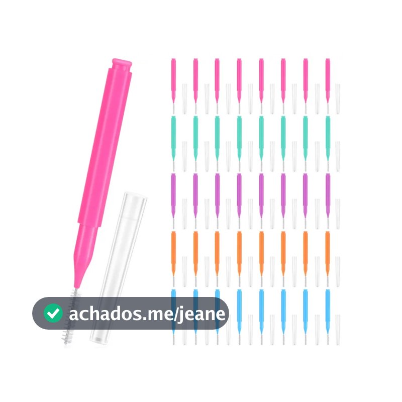 Kit 100 Escovinha Estética & Dental – Ideal para Brow Lamination e Higiene