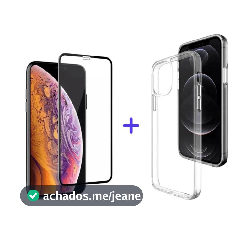 Kit Capinha e Pelicula Compatível com iPhone 15 15 PRO e PRO MAX Película 3D