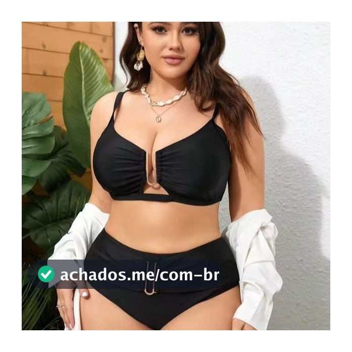 Biquini Conjunto Feminino Plus Size Cintura Alta Modeladora fivela ferro Reforçado Praia