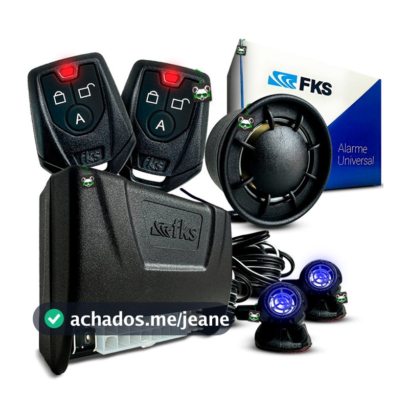 Kit Alarme Automotivo Universal Bloqueio FK902 CB Controle Sensor Presença Antifurto Trava 12V FKS