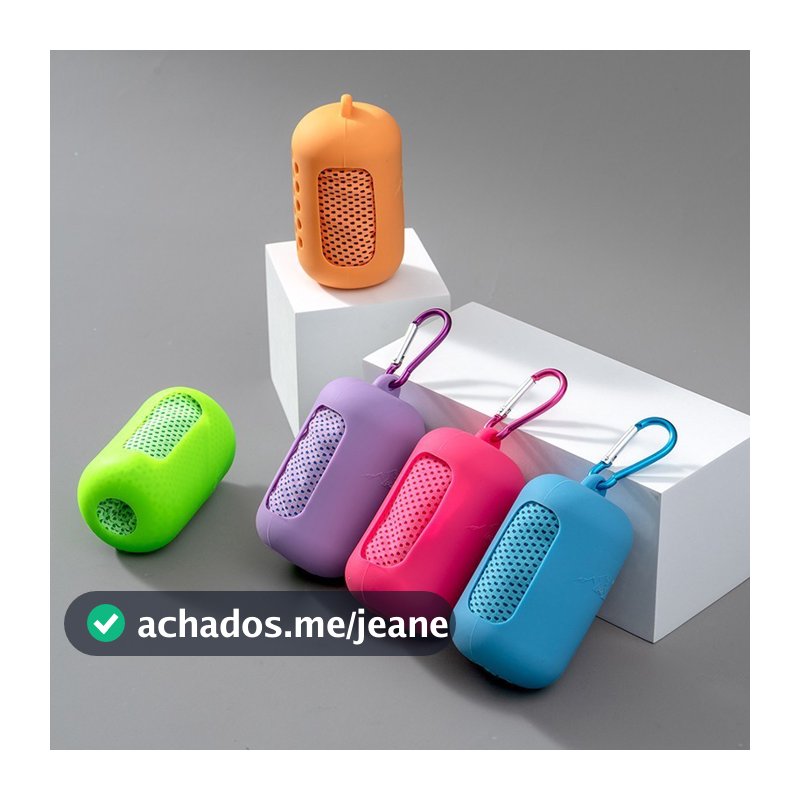Kit Toalhas Refrescantes Profissionais com Case de Silicone e Gancho Toalha Mágica Gelada Portátil para Treino Praia Yog