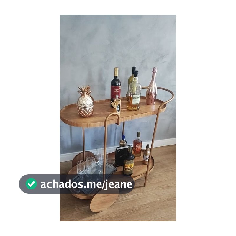 Barzinho carrinho Sala Quarto Escritório Bebidas