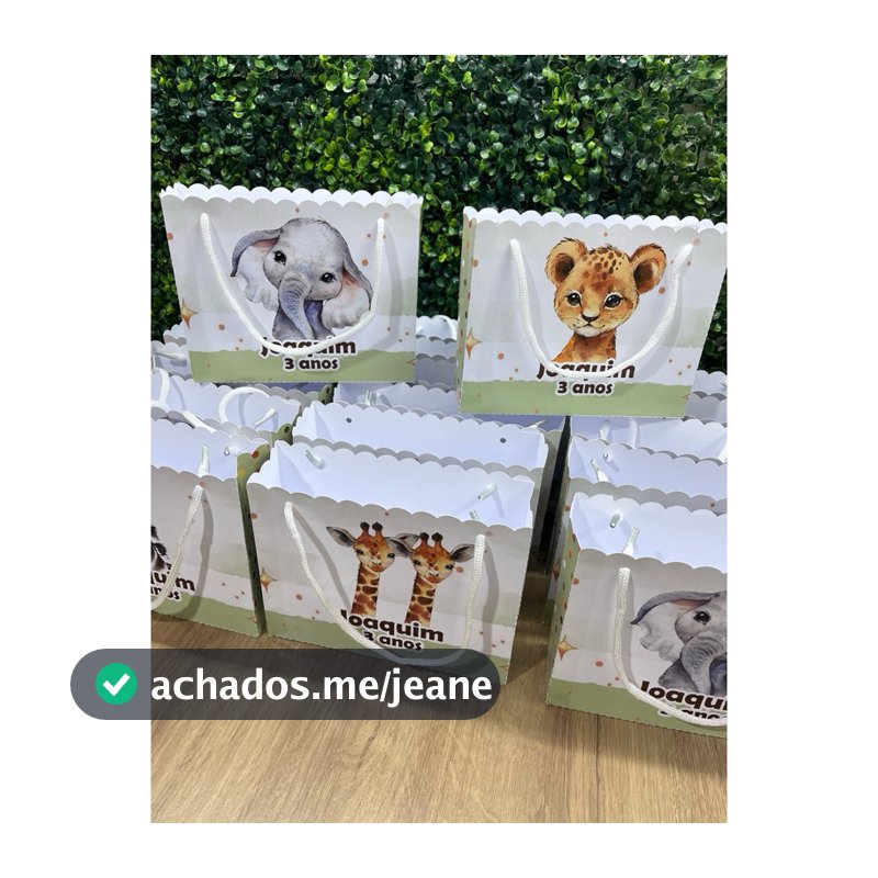 Sacola Personalizada Lembrancinha Festa Infantil -Margarida - 10un ( Diversos temas )