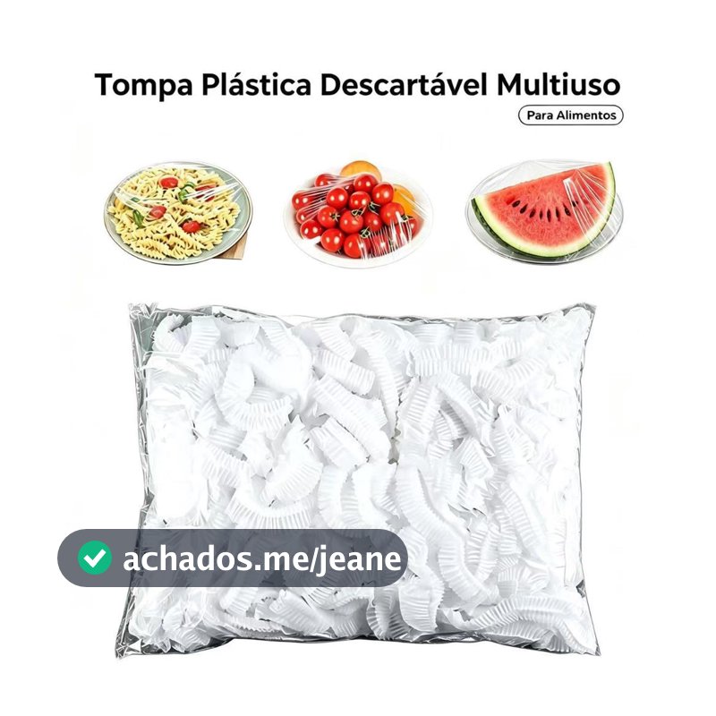 Tampas De Plástico Descartável Para Alimento Toucas Descartáveis Cozinha Multiuso