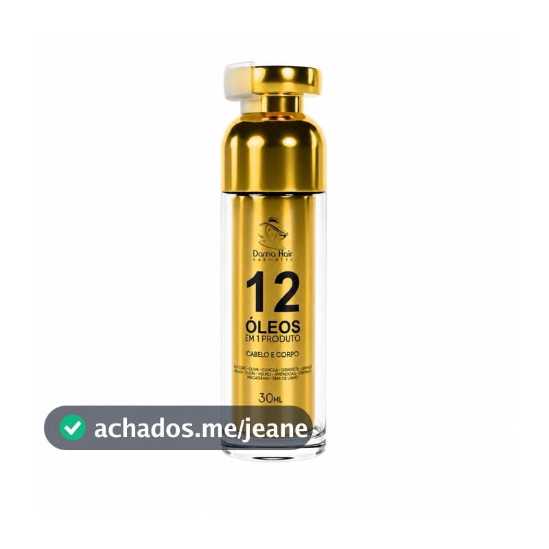 Reparador de pontas  12 óleos em 1 30ml  Dama Hai cabelo e corpo