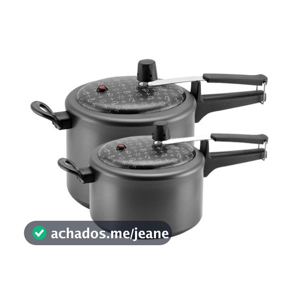 Kit 2 Panelas De Pressão 4,5 E 3 Litros Antiaderente Magnific Panelux