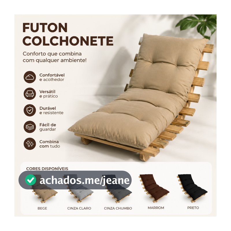 Futon Colchonete Dobrável 120x60x9cm Almofada para Pallet Sofá Banco Jardim Varanda Premium