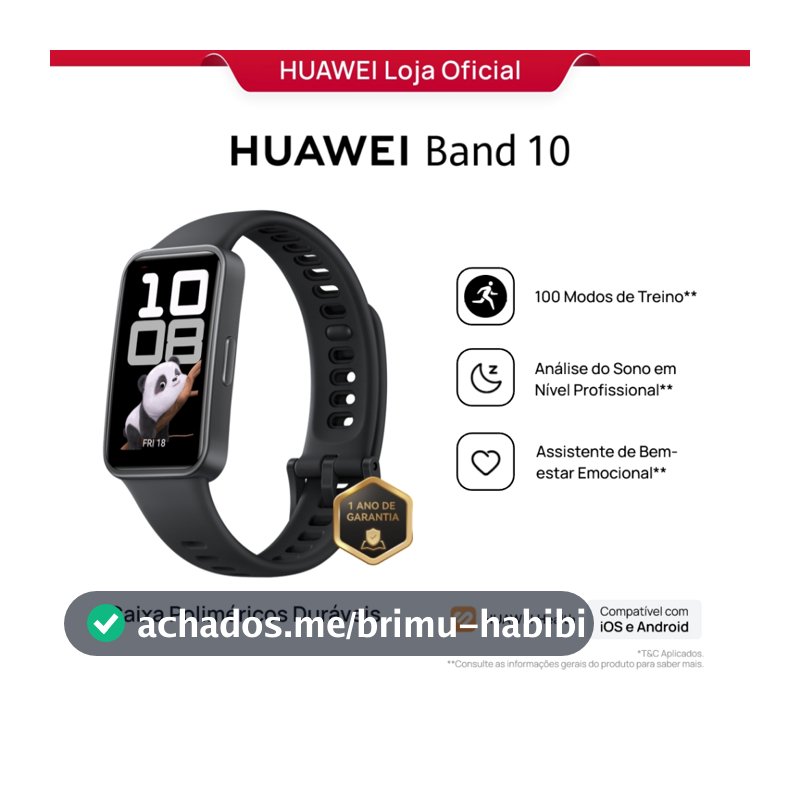 HUAWEI Band 10 | Relógio Smartchwatch | Análise do Sono em Nível Profissional