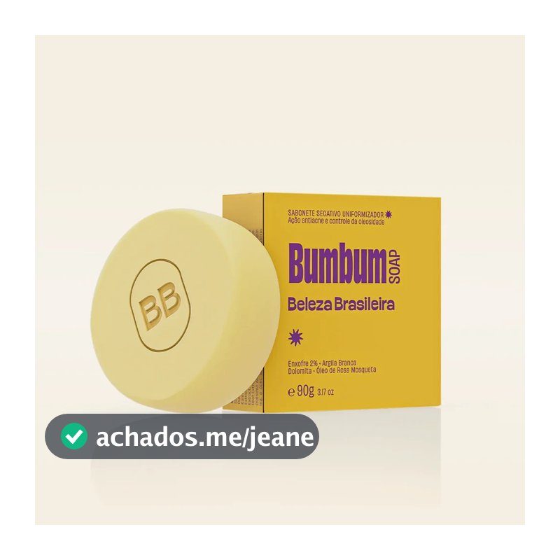 Bumbum Soap 80g Sabonete Corporal com Enxofre Beleza Brasileira