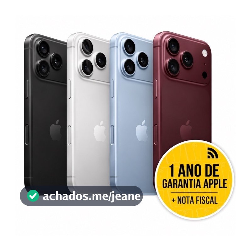 CELULAR IPHONE 18 PRO MAX 256GB E 512GB LACRADO e 1 ano de garantia APPLE