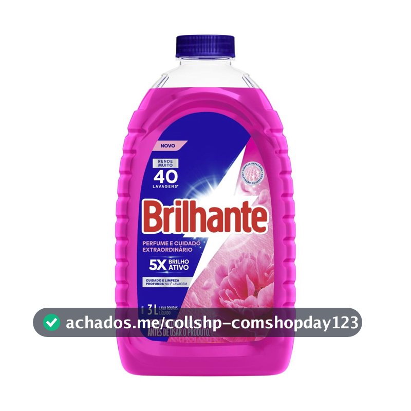 Lava-Roupas Líquido Brilhante Perfume e Cuidado Extraordinário Galão 3l