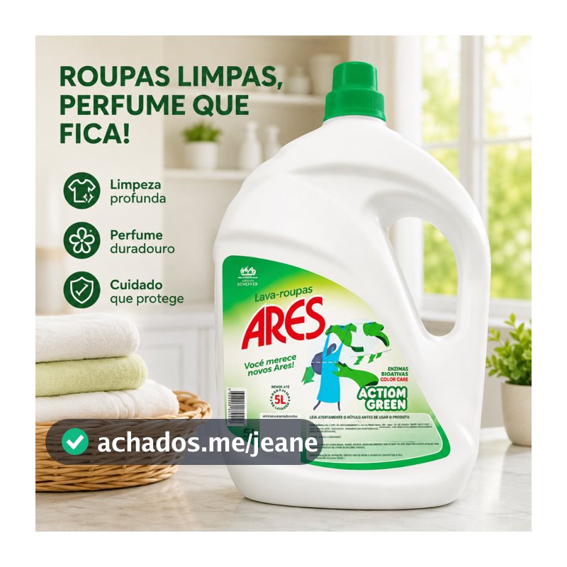 Sabão Líquido Concentrado 5L – Remove Manchas e Perfuma as Roupas