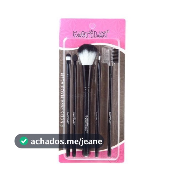 Kit Com 5 Pincéis Para Maquiagem - Macrilan KP5-9