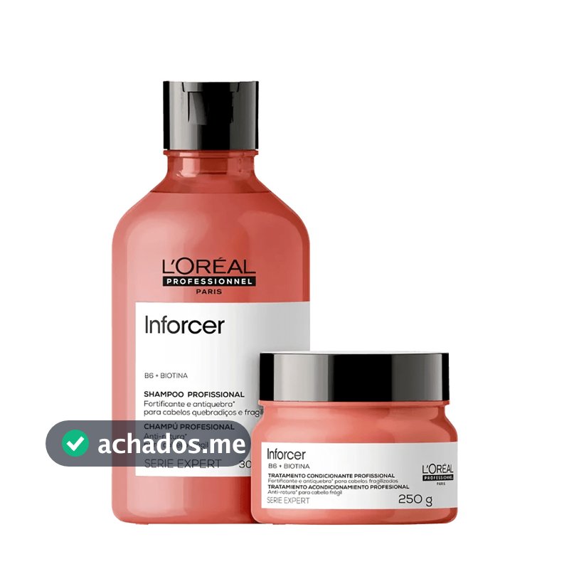 Kit Inforcer Shampoo 300ml e Máscara 250ml - L'Oréal