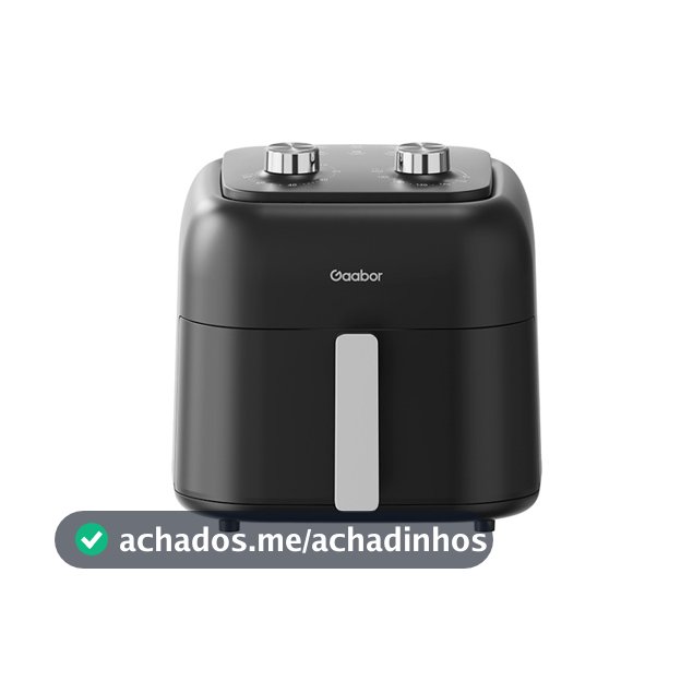 Air Fryer Gaabor Antique 6,5L, 1600W, AF-80M02A, Preto/Prata 127V