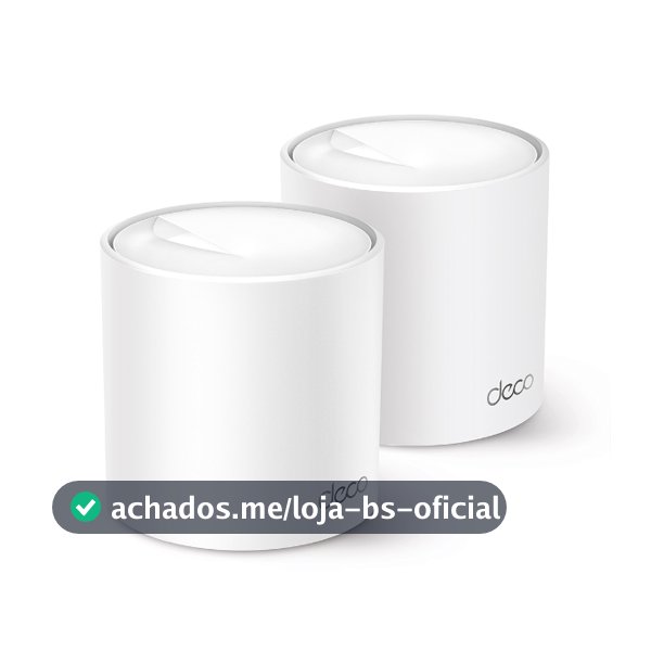 TP-Link Deco X50 (2 un.) Mesh Wi-Fi 6 AX3000, Dual band, cobre até 420 m², 150 dispositivos