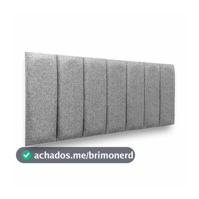 Luxo e Conforto na Sua Cama! Cabeceira Estofada Linho Premium 60cm Alta | Solteiro Casal Queen King | Box