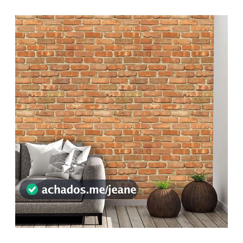 Papel de Parede Adesivo Lavável Tijolo à Vista