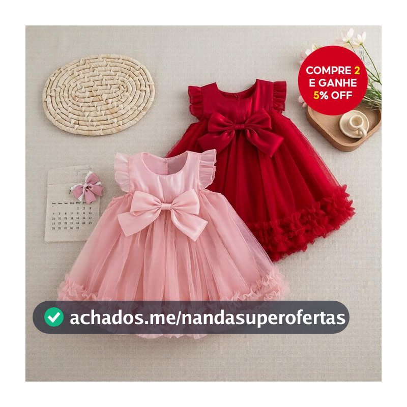 Vestido de Chiffon para Menina com Laço Fofo – Cor Lisa, Estilo Princesa de Verão para Festa e Viagem Diária (9 Meses-4