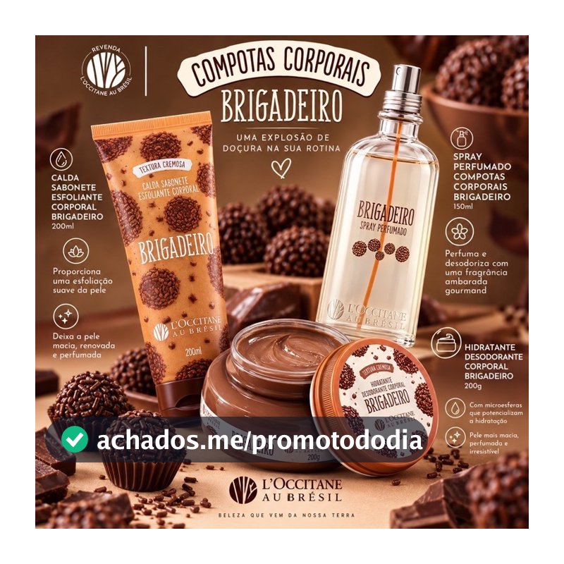🍫 L’Occitane au Brésil Brigadeiro | Escolha sua Variação 🤎