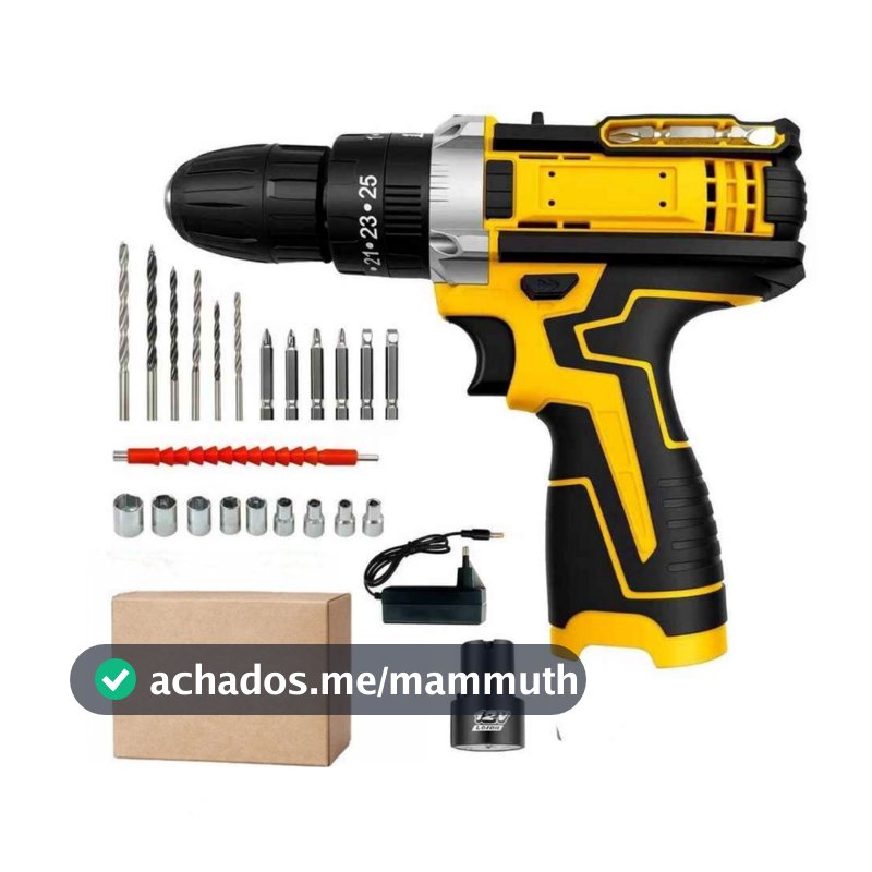 Parafusadeira E Furadeira A Bateria 12V Com 1 Bateria De Litio E Carregador Bivolt Para Uso Domestico Oferta