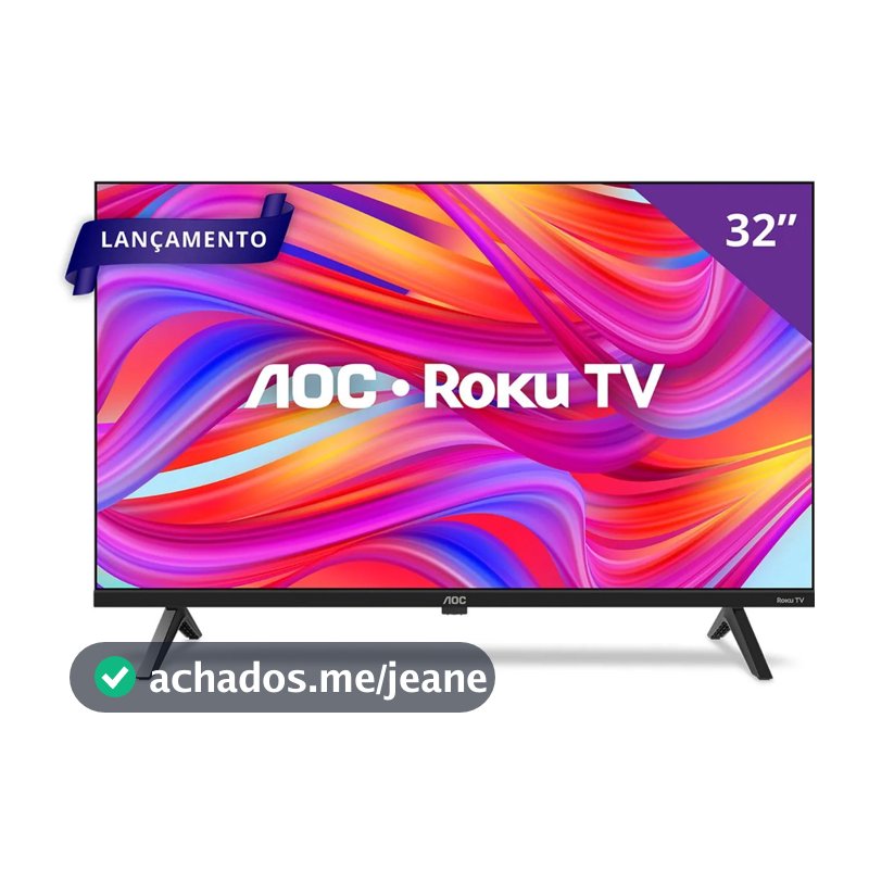 Smart TV AOC DLED 32" HD WI-FI Roku TV HDMI USB - 32S5045  32S5155