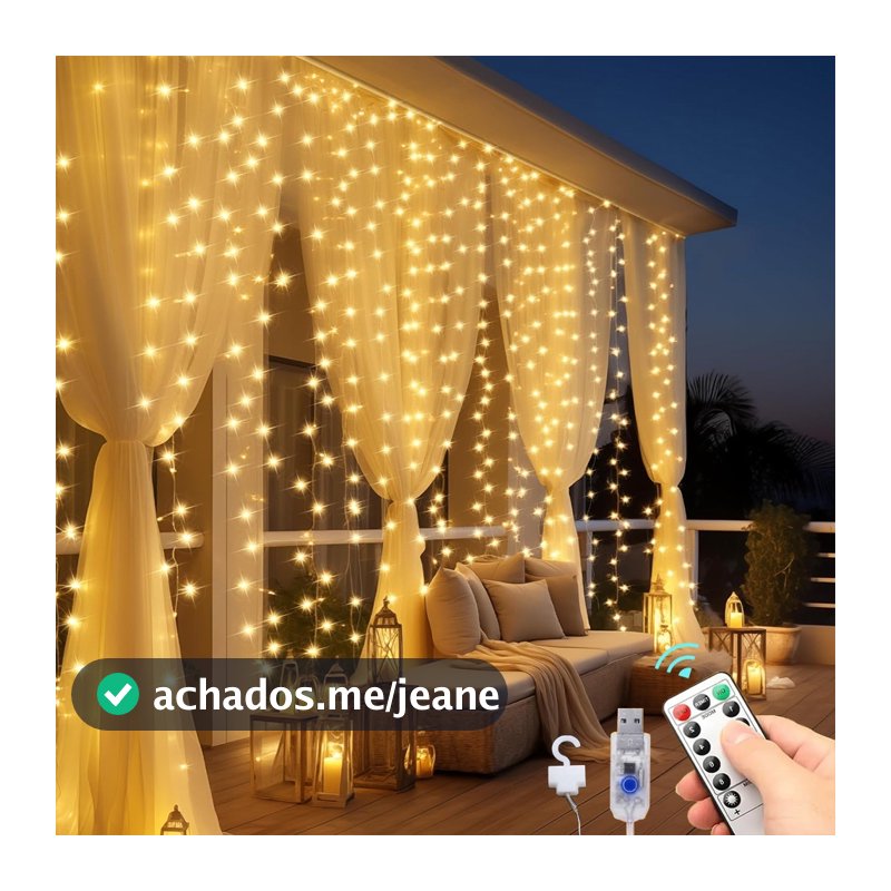 LED Cortina 300 led pisca pisca luz cortina romântica para casamento de natal ao ar livre