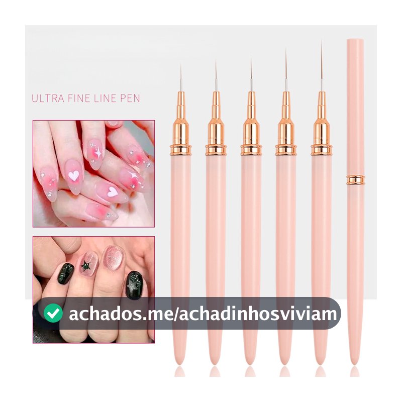 Kit 3/5 Pincéis 7/9/11/15/25mm De Arte De Unhas UV Para Pintura Em Gel Pincel Manicure