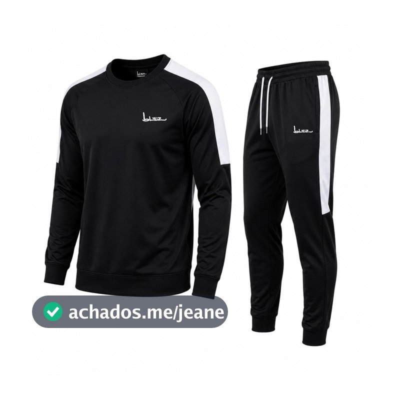 Conjunto de Frio Masculino Dry Fit Esportivo Casaco e Calça Jogger Fitness Inverno