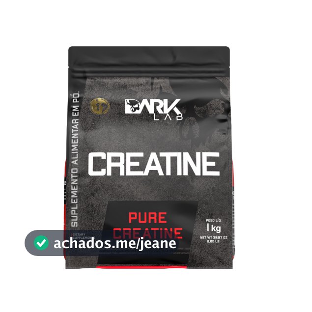 Creatina Monohidratada Pura Refil 1Kg Dark Lab - Creatine, Creatina 100% Pura