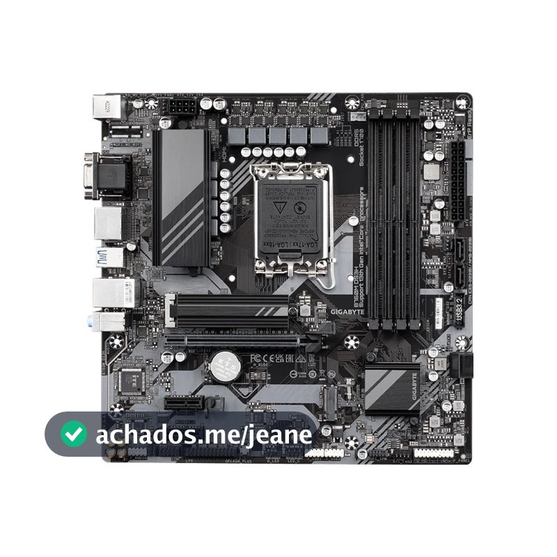 Placa Mae Gigabyte B760M DS3H Intel LGA 1700 DDR5 Micro ATX OEM