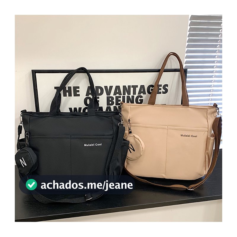 Bolsa Tiracolo Oxford À Prova D'Água Grande Capacidade Para Sacolas Transversal Bolsa De Estudante