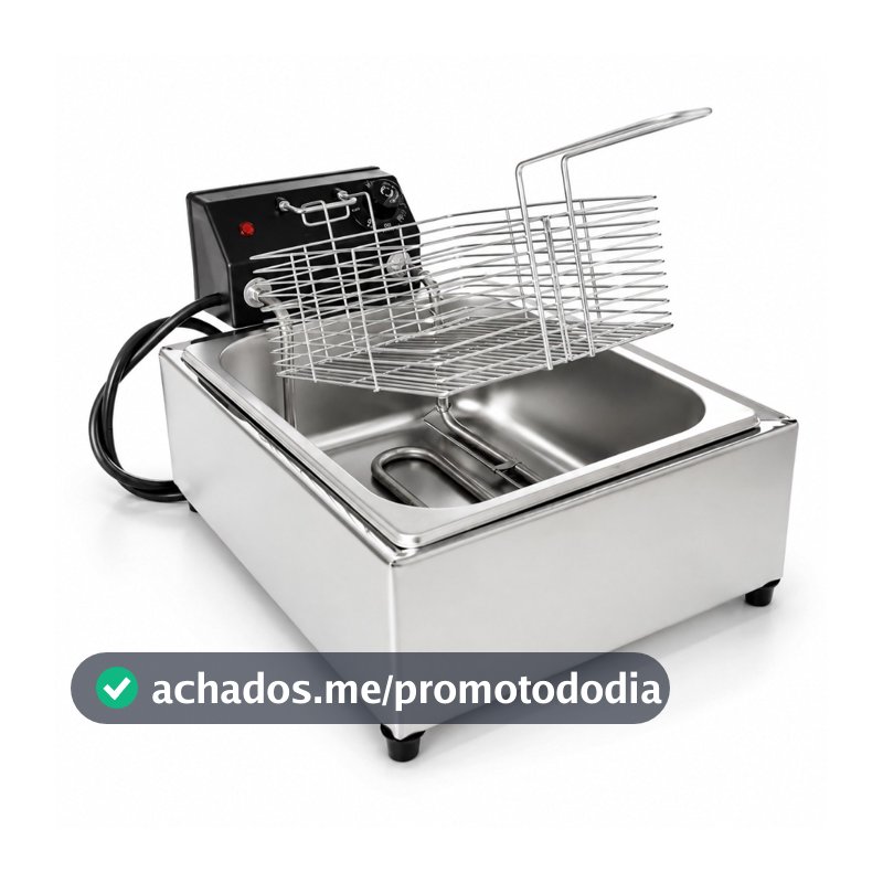 Fritadeira Eletrica industrial 5 Litros 1 Cuba 110v 220v