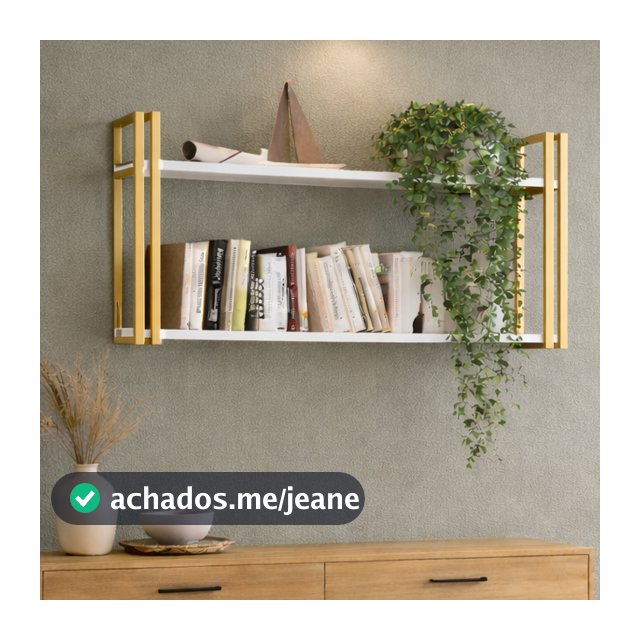 Nicho Prateleira Industrial Power 80cm para Parede com Tampo de Madeira e Estrutura em Ferro