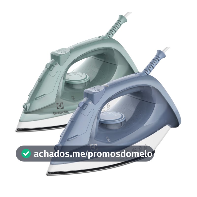 Ferro de Passar a Seco e Vapor Electrolux ESI10/ESI11 Efficient Base Antiaderente Vapor Vertical