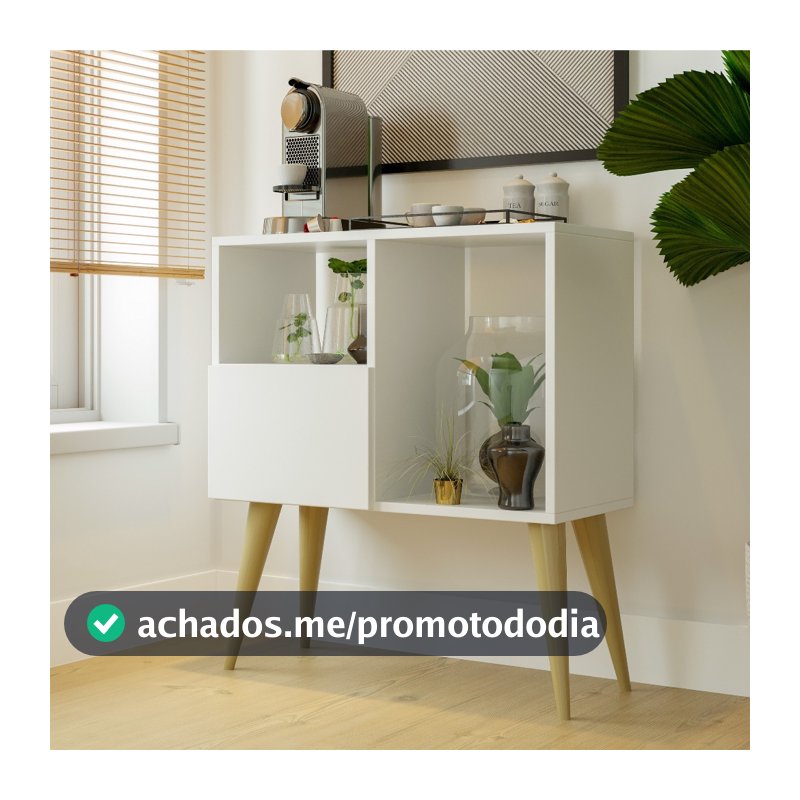 Aparador Buffet Para Sala Multiuso Com Porta Retrô Cantinho do Café Marrocos