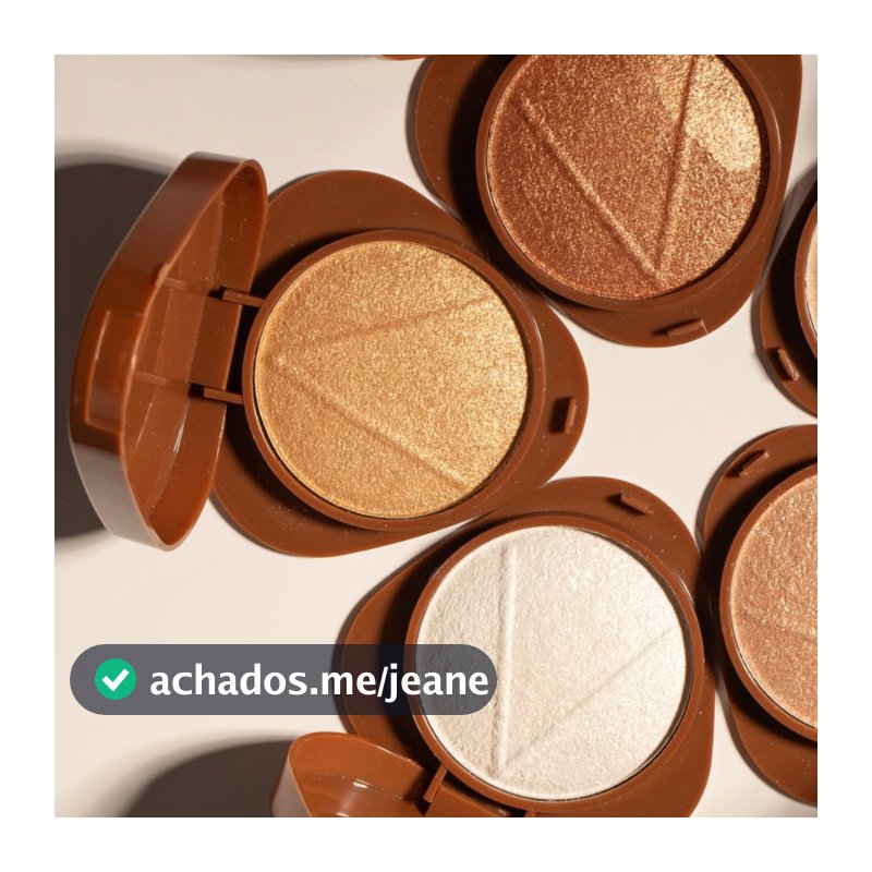 Iluminador Compacto Acetinado Baked Glass By Ruby Rose Maquiagem Rosto Brilho