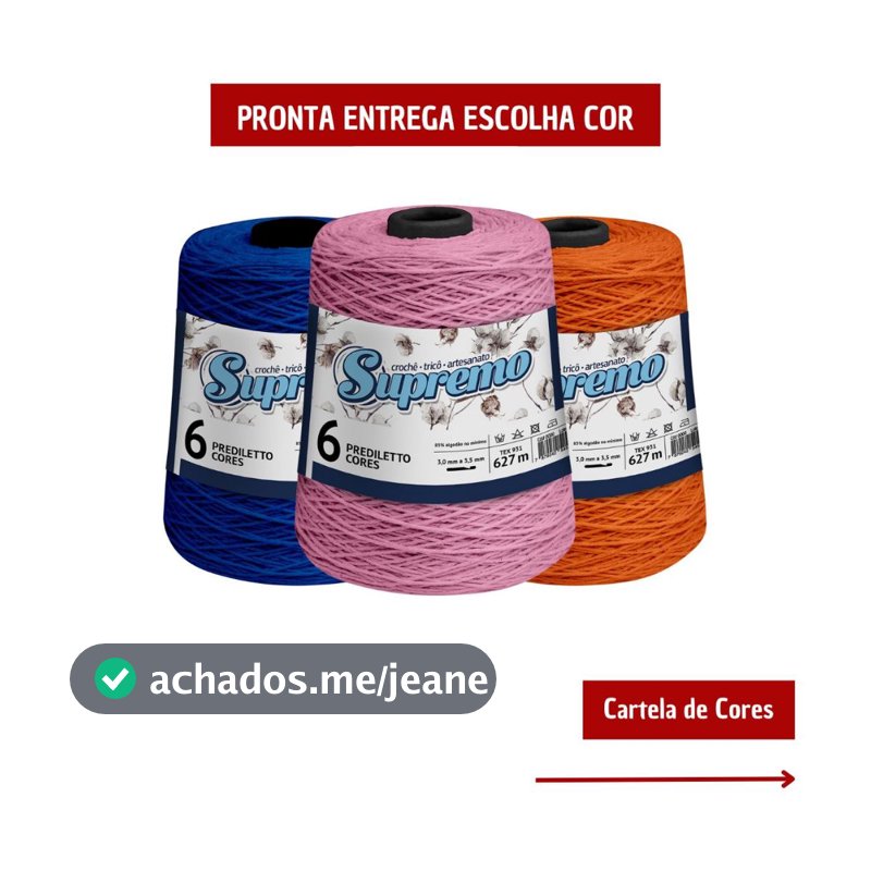 Barbante Supremo 600g PREDILETTO FIO 6