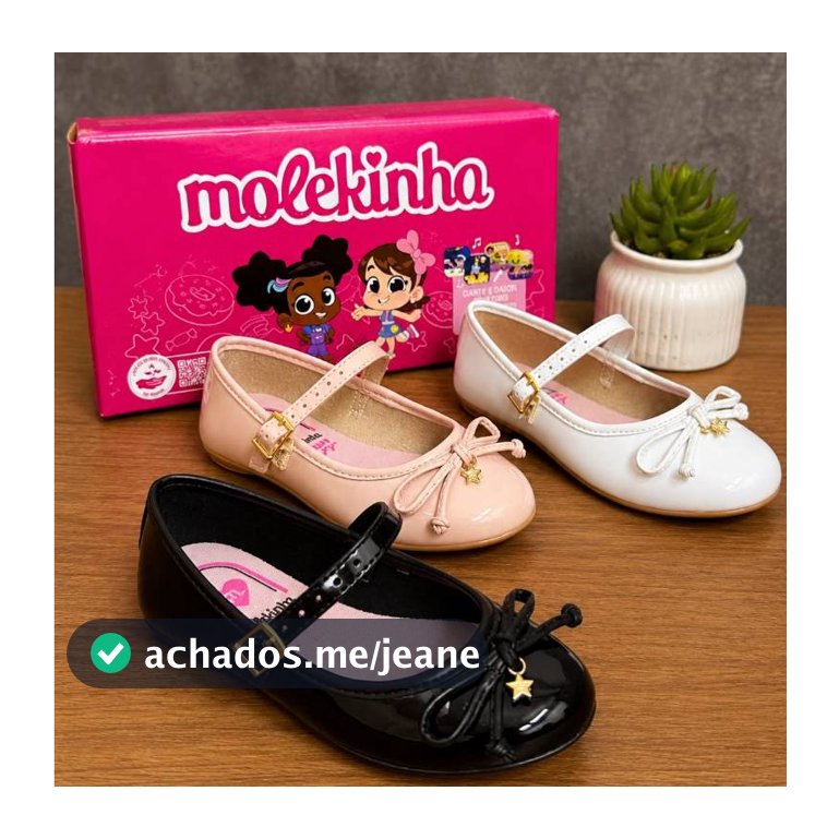 Sapatilha Menina Infantil Molekinha Conforto Estilo Leve Moda Passeio Promoção 2502.1009