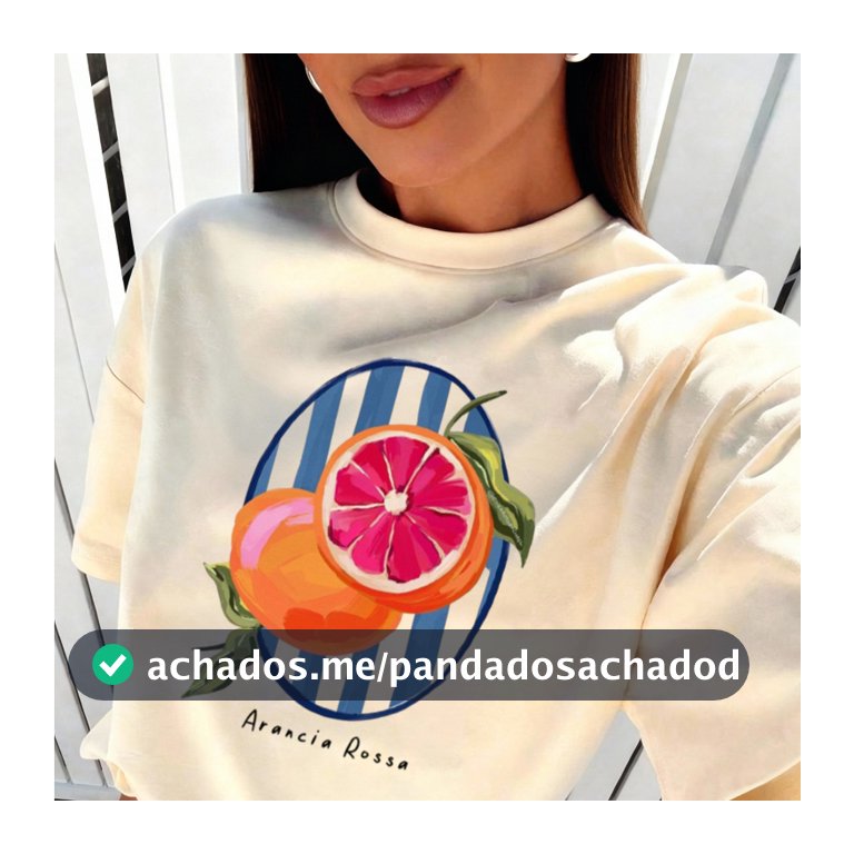 Camiseta Camisa blusa T-shirt oversized Feminina 100%Algodão moda feminina estilosas confortavel
