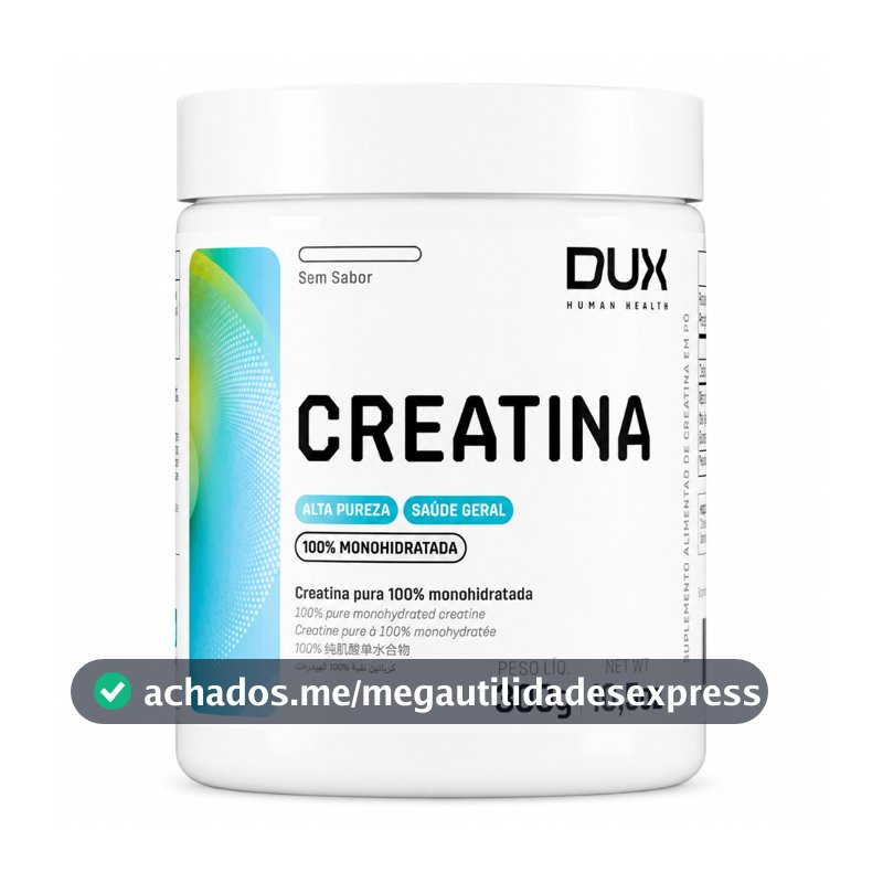 Creatina Monohidratada DUX Nutrition 100% Pura Original Academia – Hipertrofia