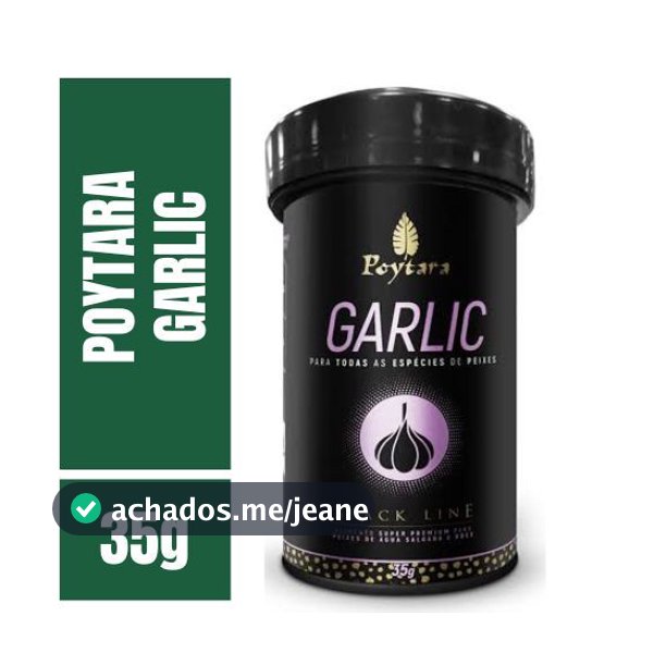 Poytara Garlic Black Line 35g Ração Super Premium para peixes diversos, lagos e aquários.
